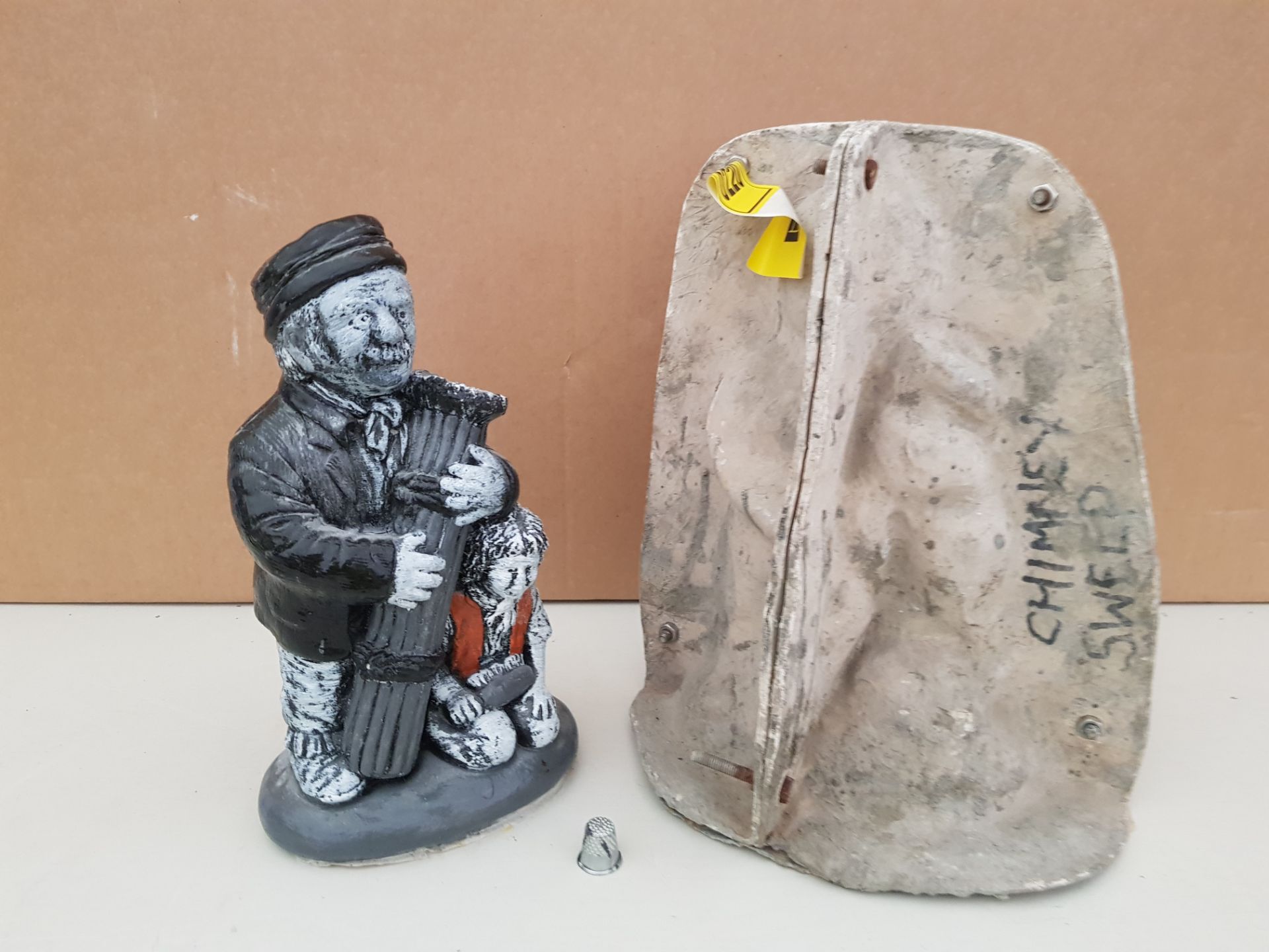 27CM CHIMNEY SWEEPER AND CHILD MASTER CAST WITH LATEX SLIP & FIBRE GLASS MOULD (FOR CASTING