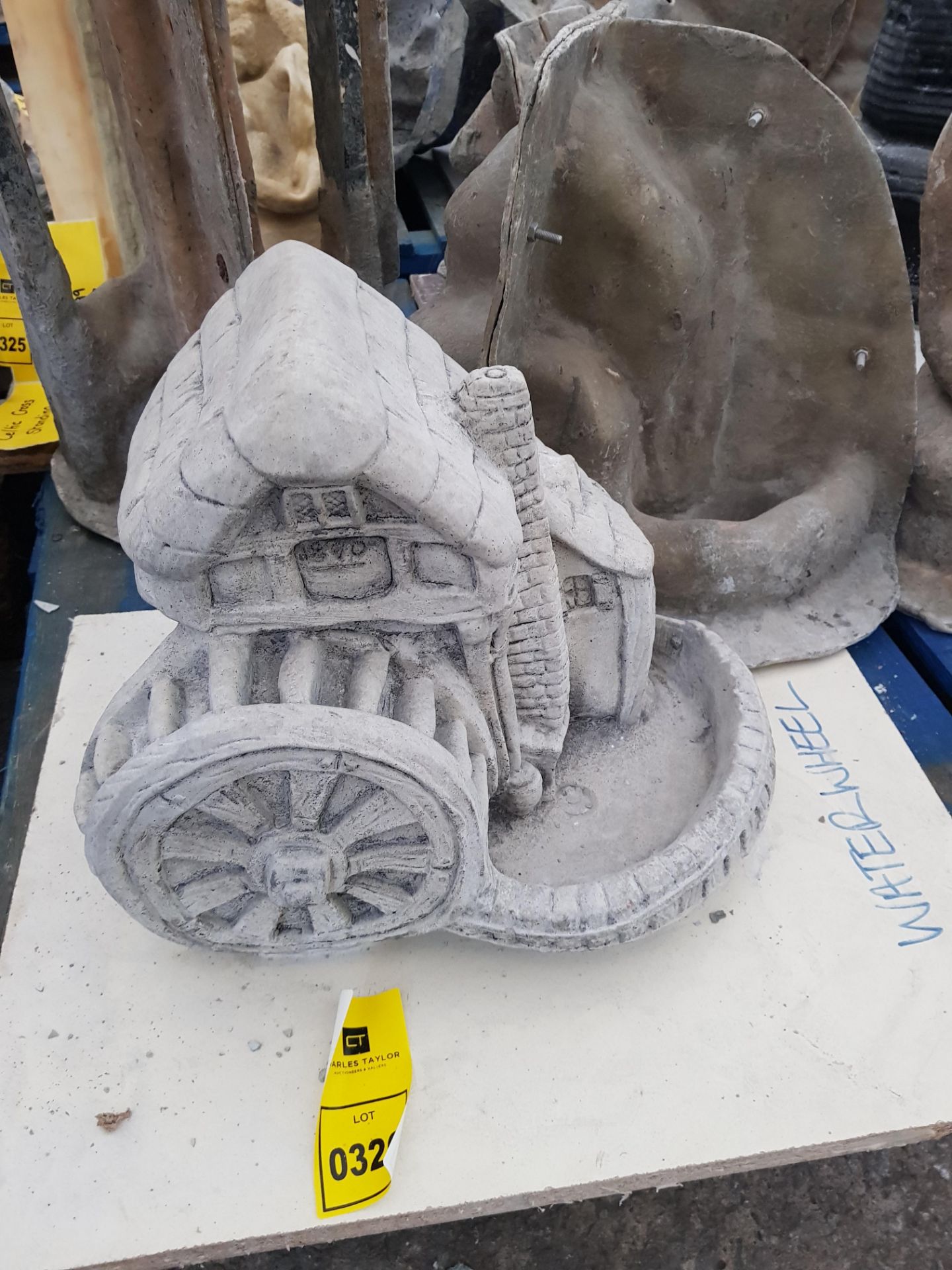 35 X 25CM WATER WHEEL HOUSE MASTER CAST WITH LATEX SLIP & FIBRE GLASS MOULD (FOR CASTING PRODUCT