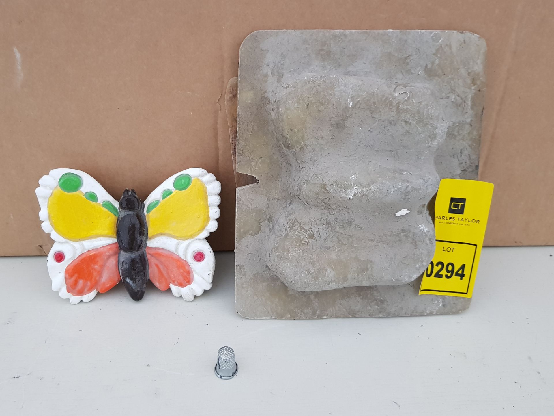 16CM SMALL BUTTERFLY MASTER CAST WITH LATEX SLIP & FIBRE GLASS MOULD (FOR CASTING PRODUCT TO