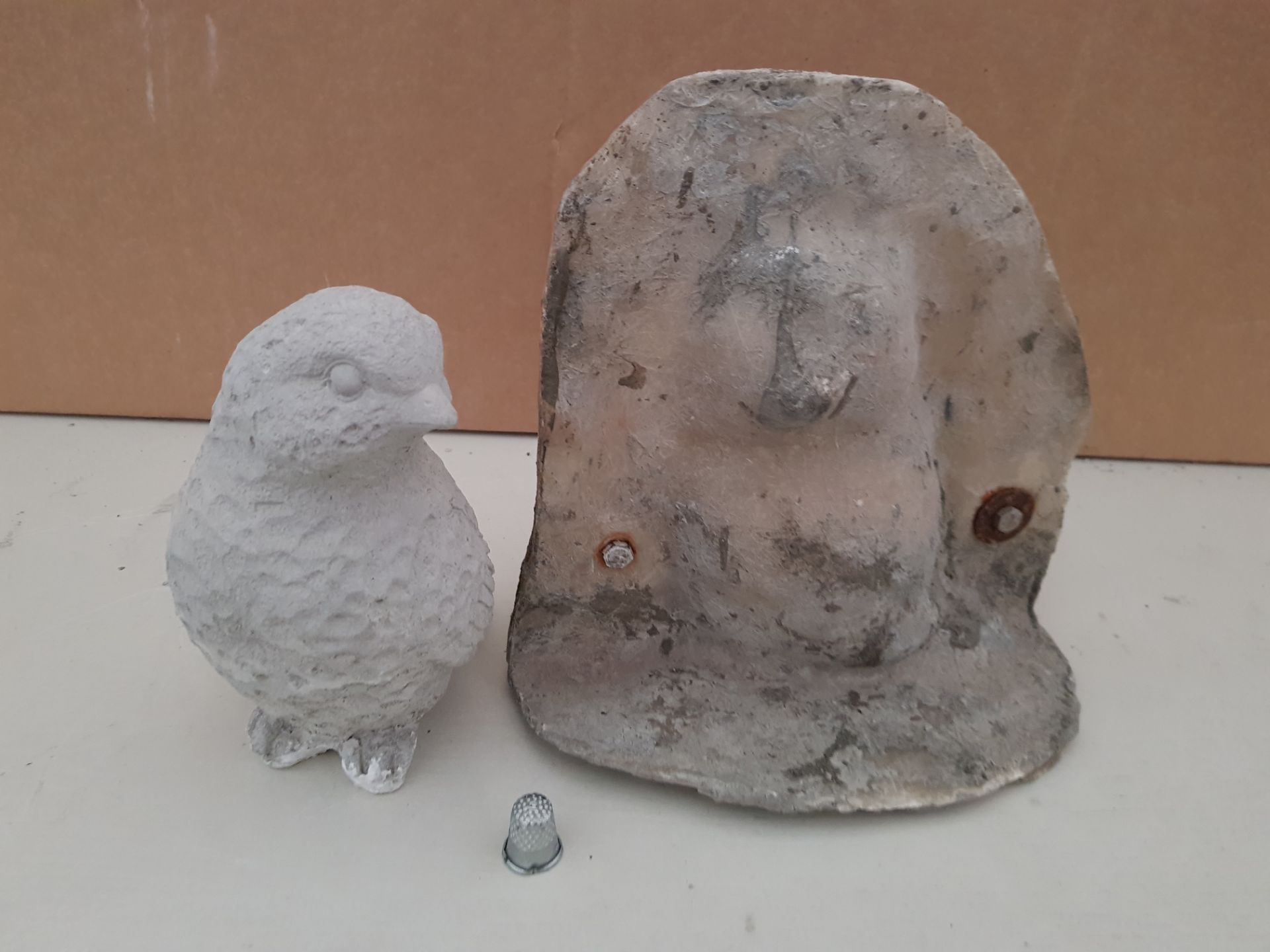 20 CM LOVE BIRD ( OLLIE) MASTER CAST WITH LATEX SLIP & FIBRE GLASS MOULD (FOR CASTING PRODUCT TO