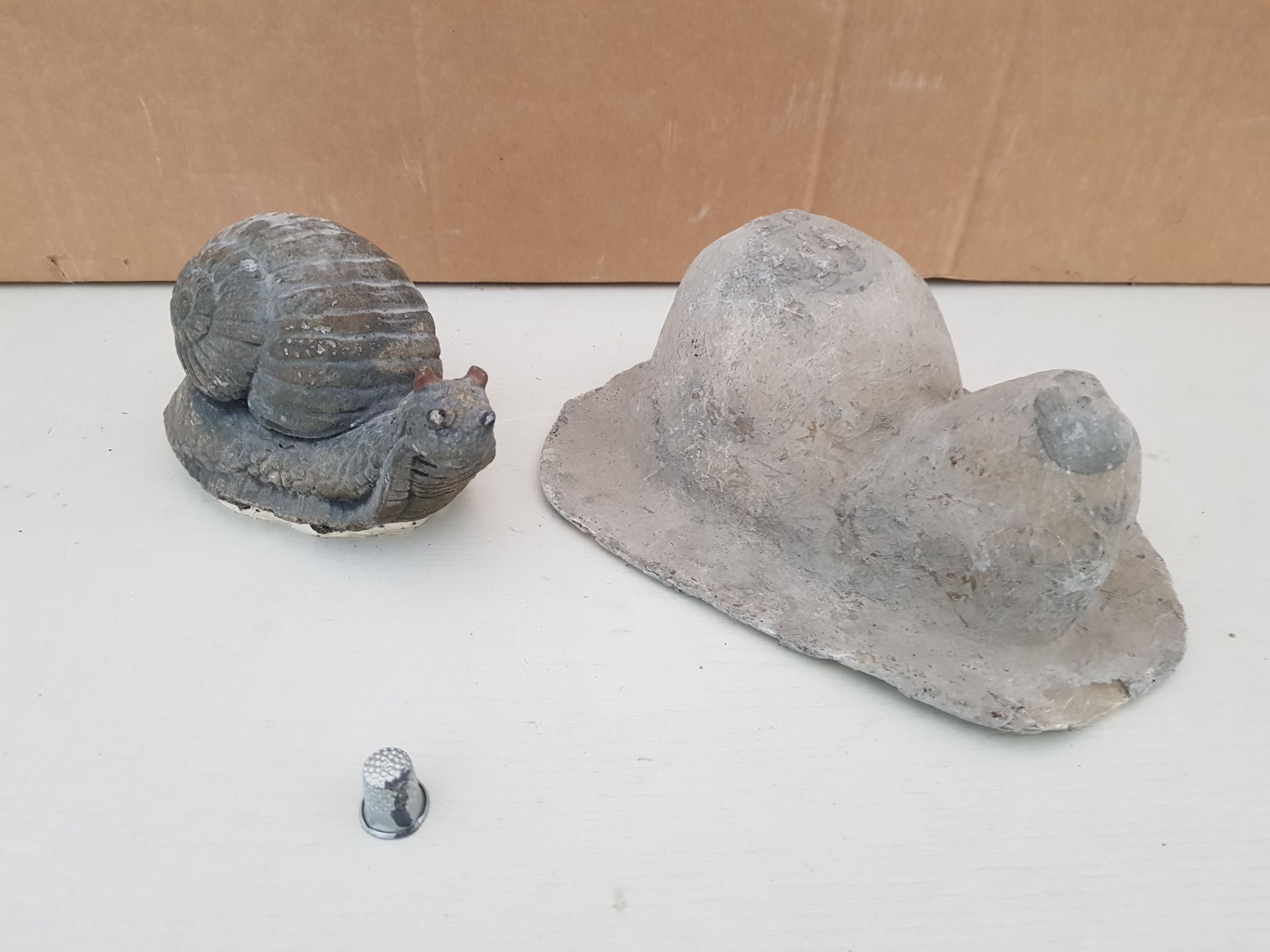 15CM SMALL SNAIL MASTER CAST WITH LATEX SLIP & FIBRE GLASS MOULD (FOR CASTING PRODUCT TO RETAIL £8.