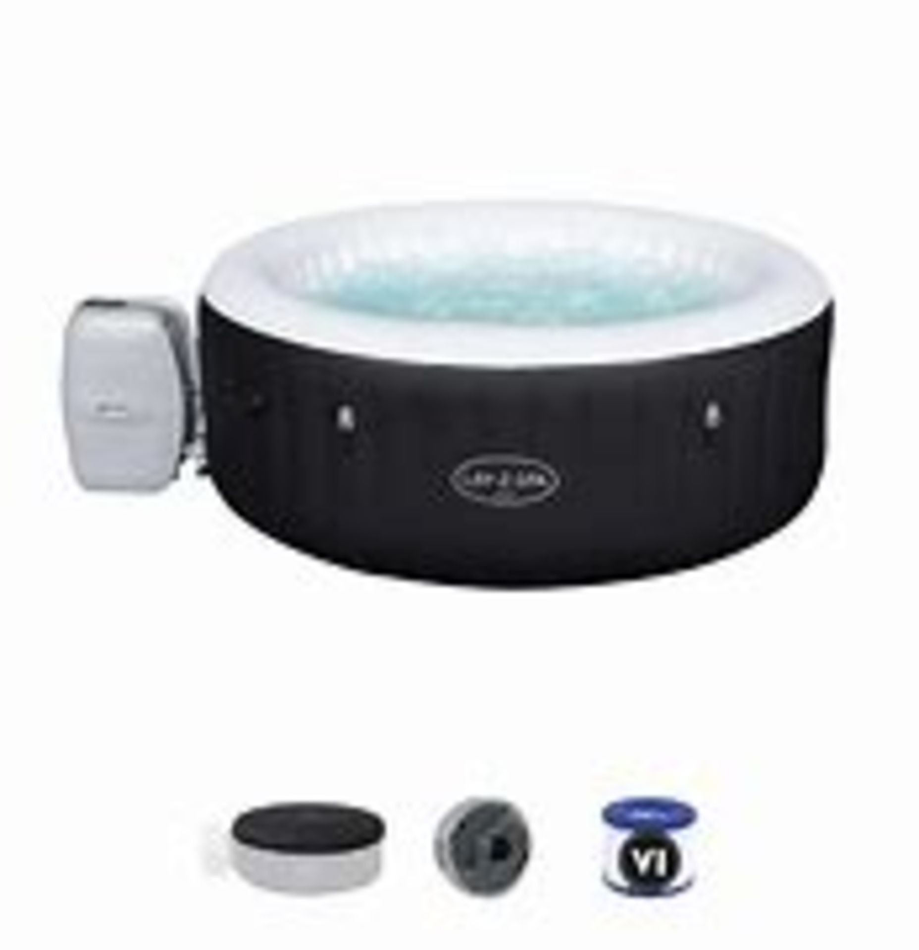 BRAND NEW BESTWAY MIAMI LAY-Z-SPA PORTABLE SPA 120 BUBBLE JET SYSTEM, FREEZE SHIELD & MULTI - Image 3 of 3