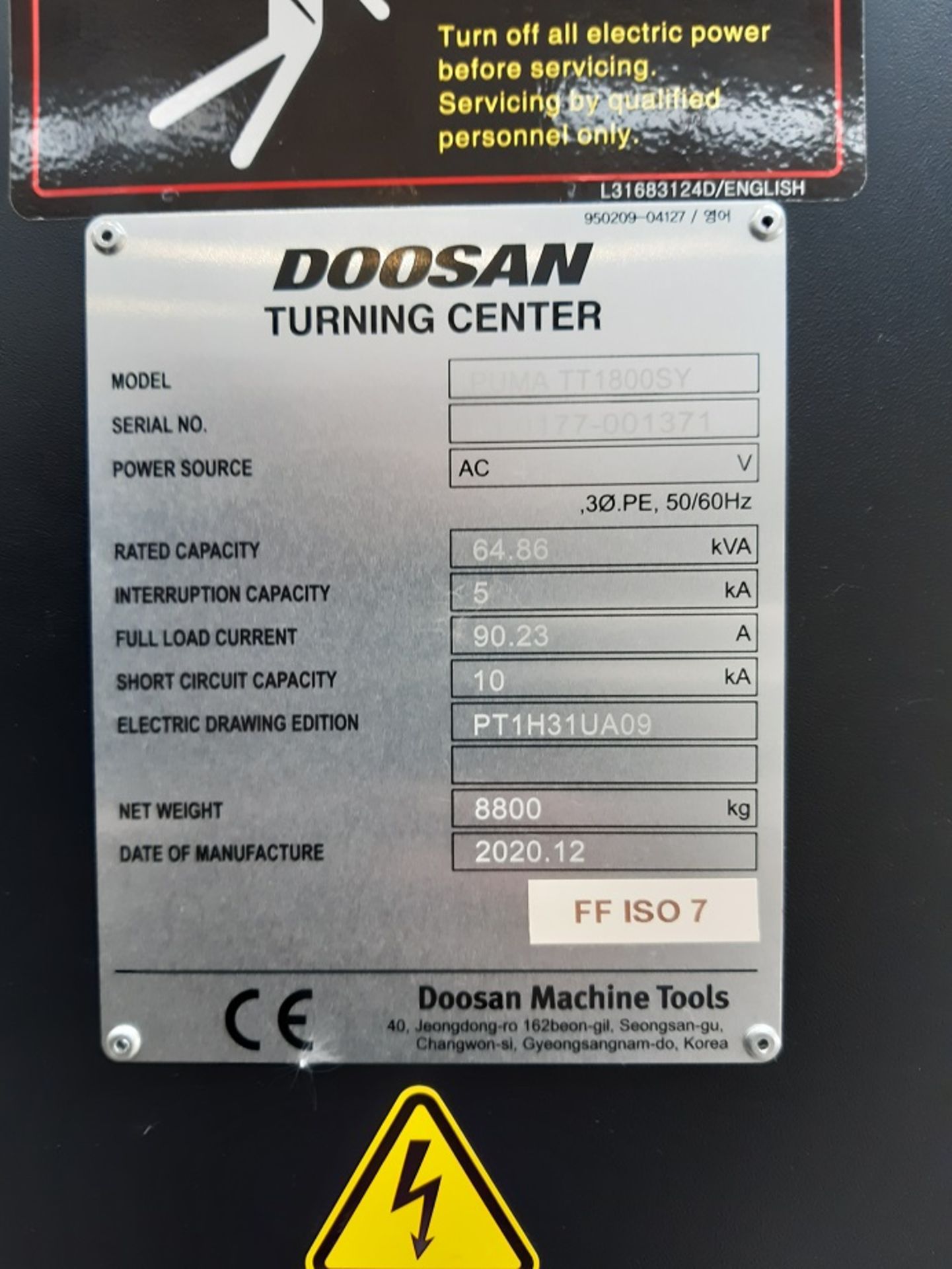 2020 Doosan Puma TT 1800SY High performance Turning Centre - Image 13 of 15