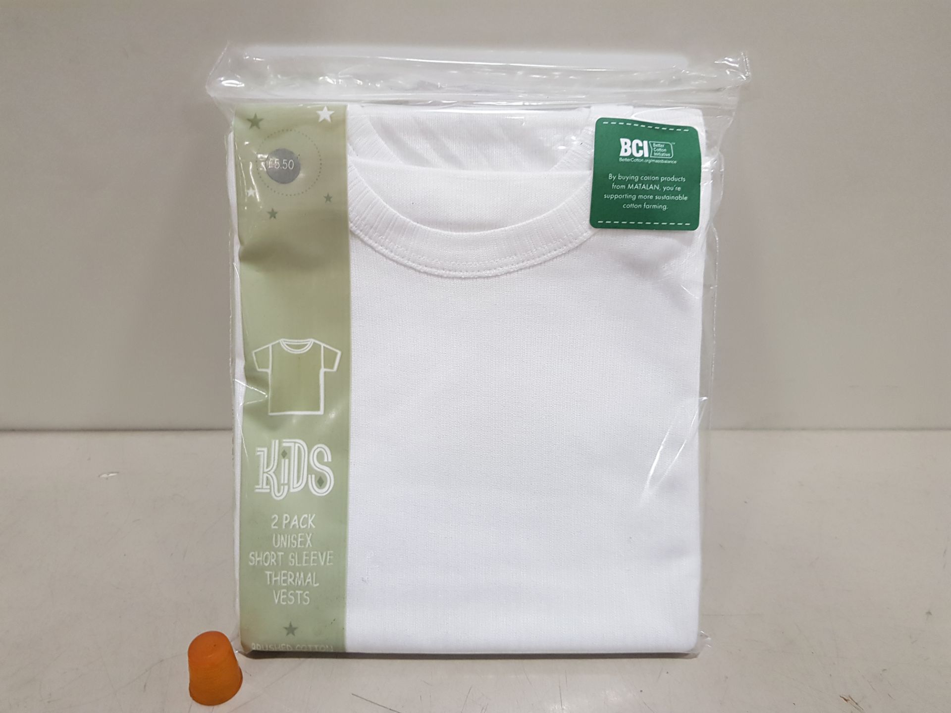 49 X BRAND NEW KIDS UNISEX SHORT SLEEVE THERMAL VESTS - ALL IN SIZE 4-5 YRS - RRP £ 5.00 PP TOTAL