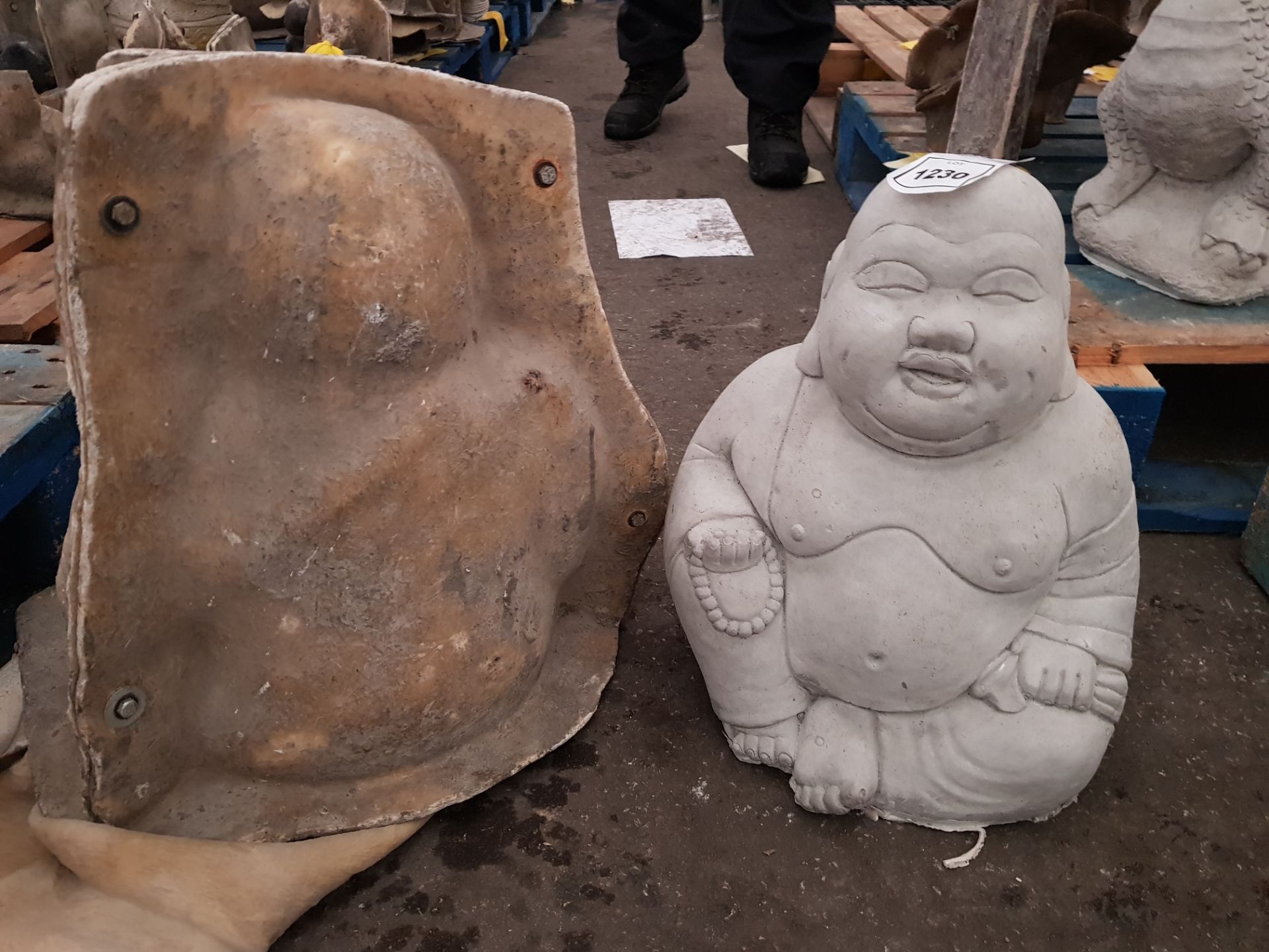 40 CM HEIGHT BUDDHA BRACLET MASTER CAST WITH LATEX SLIP & FIBRE GLASS MOULD (FOR CASTING PRODUCT