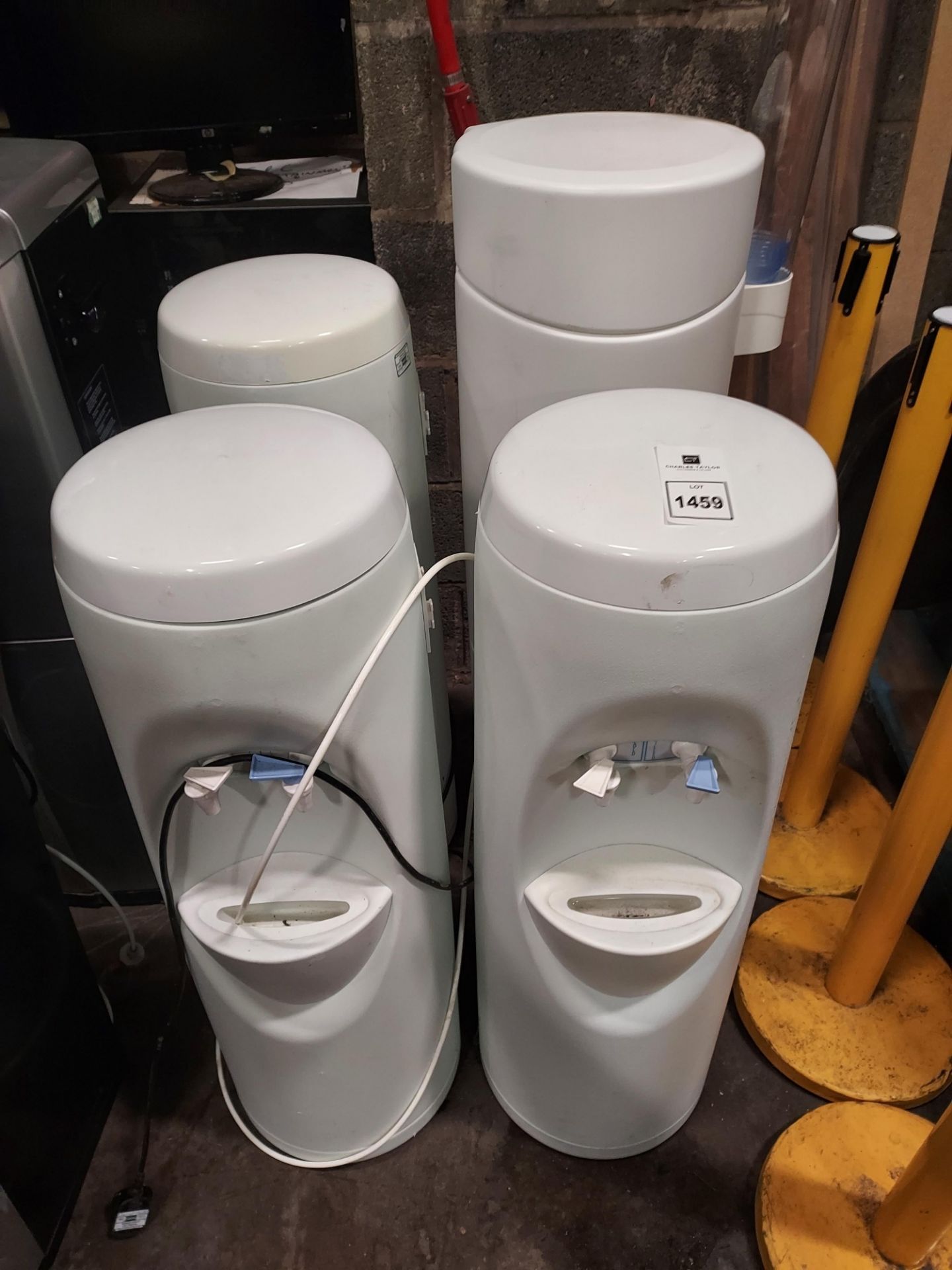 4 X USED WATER DISPENSERS IN WHITE