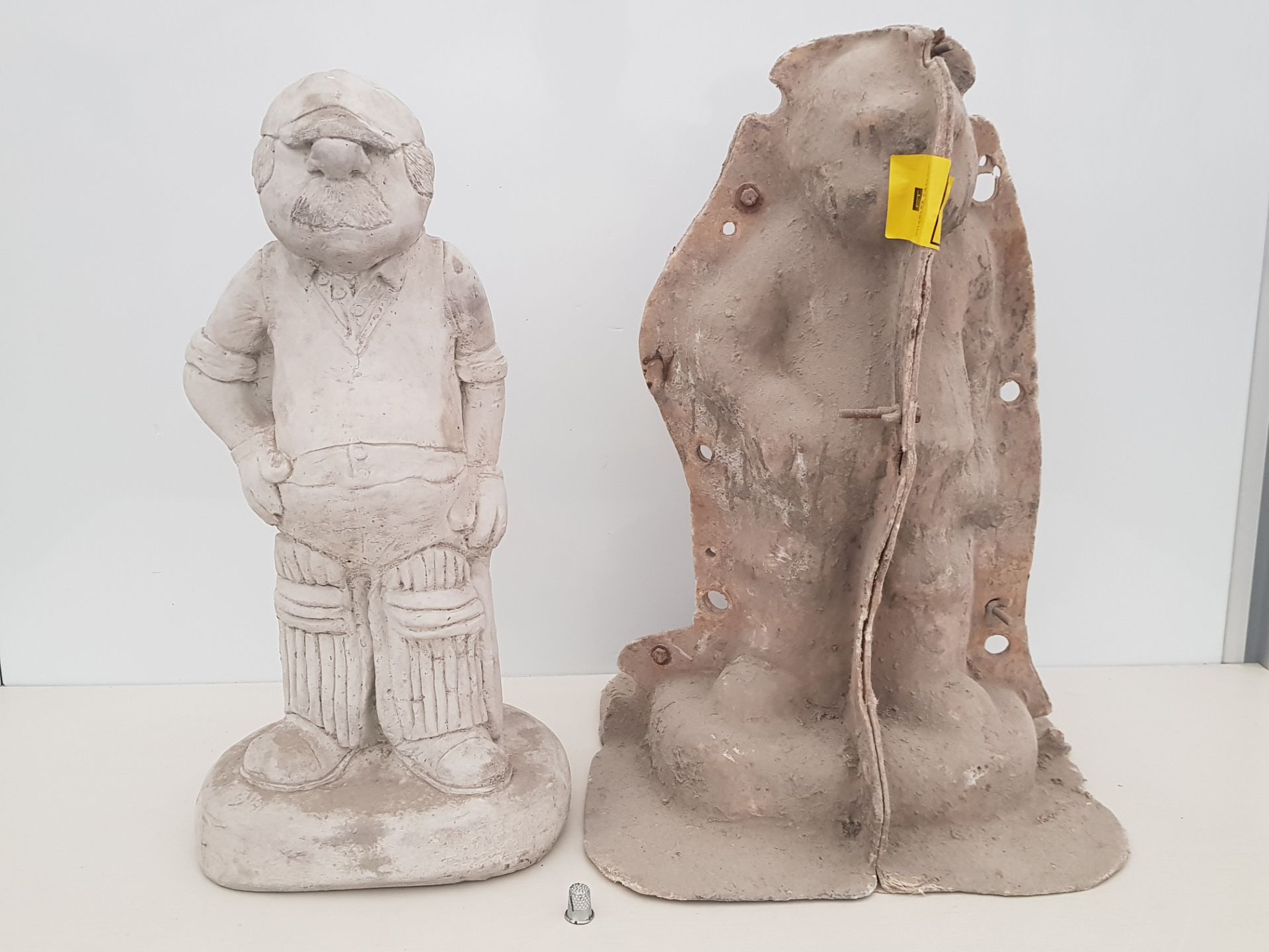 50 CM CRICKET BATSMAN MASTER CAST WITH LATEX SLIP & FIBRE GLASS MOULD (FOR CASTING PRODUCT TO RETAIL