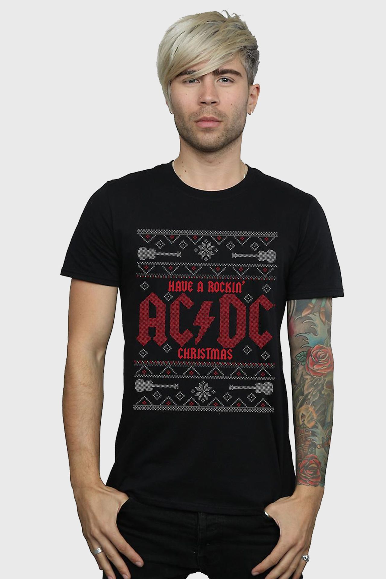 28 X BRAND NEW ACDC HAVE A ROCKIN CHRISTMAS T-SHIRTS (L-16, M-3, S-9)