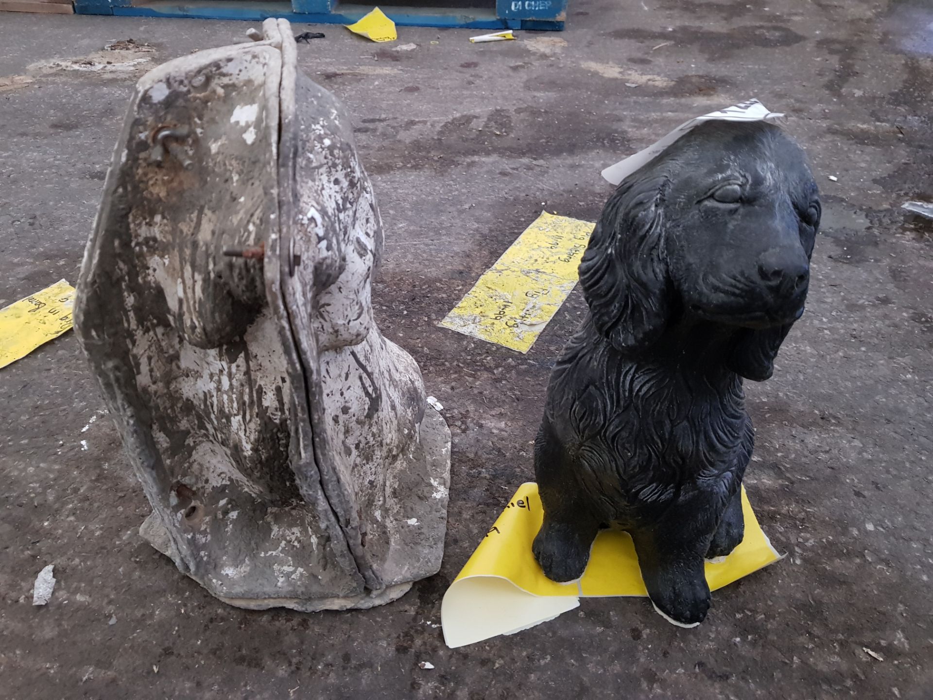 36 CM HEGHT DOG SPANIEL MASTER CAST WITH LATEX SLIP & FIBRE GLASS MOULD (FOR CASTING PRODUCT TO