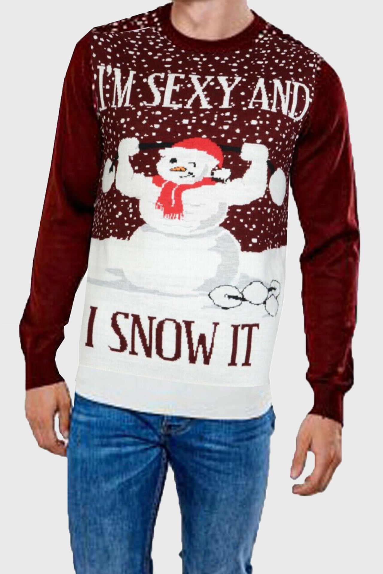 32 X BRAND NEW NOVELTY FESTIVE JUMPERS IE. JINGLE ALL THE WAY MADE BY ELVES (XXL-4, XL-4), MENS