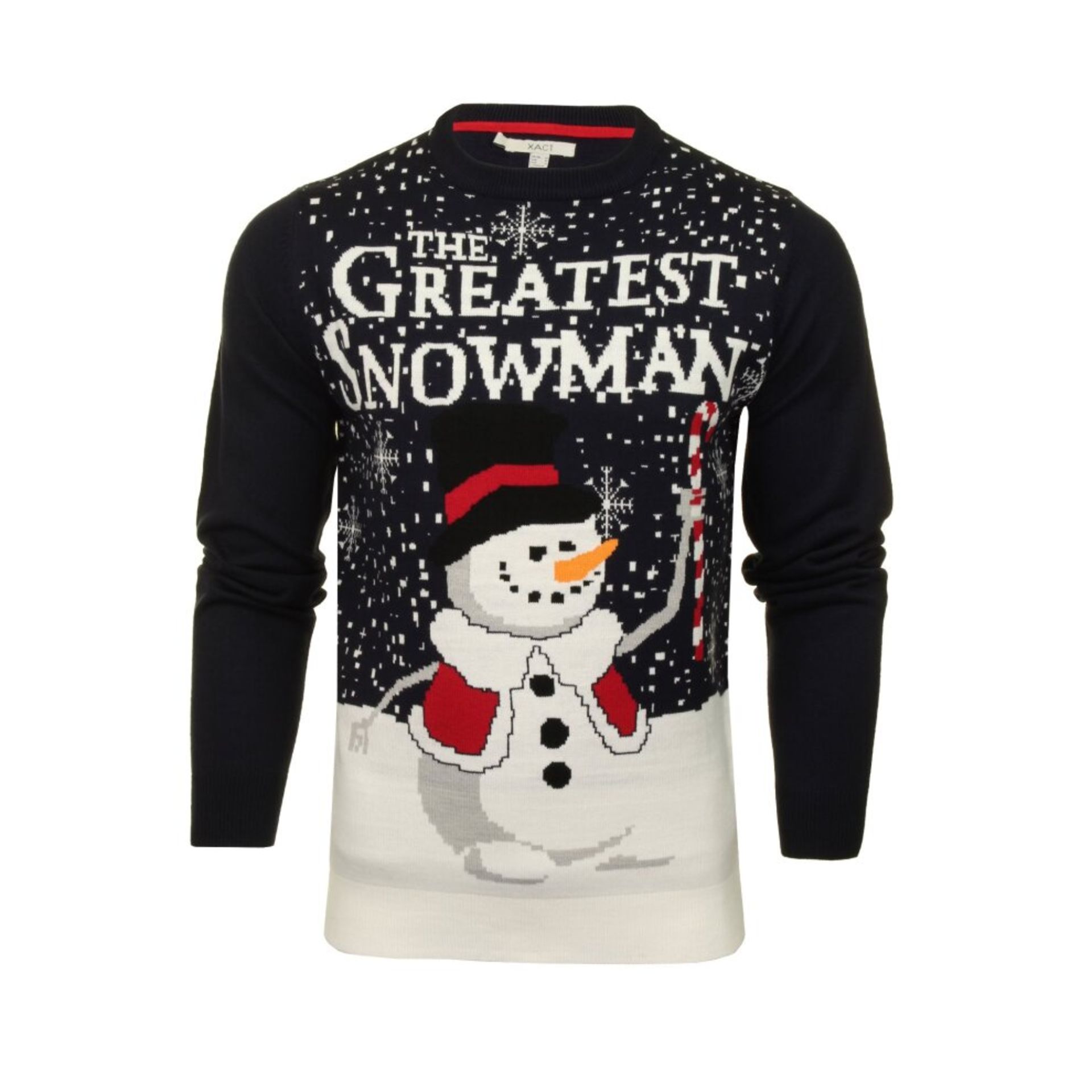 23 X BRAND NEW NOVELTY FESTIVE JUMPERS IE. THE GREATEST SNOWMAN (L-11, M-12)