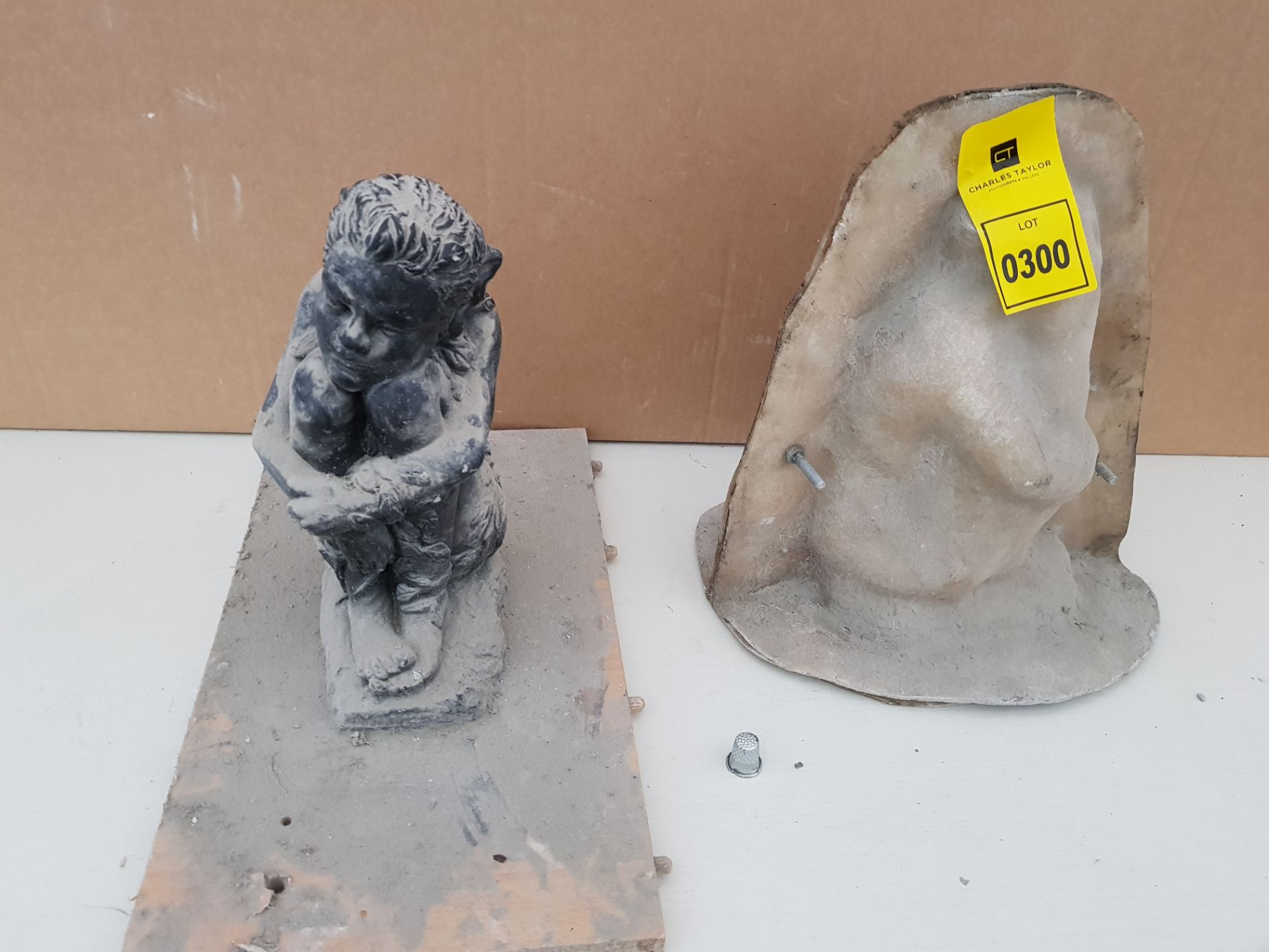 25 CM SITTING BOY MASTER CAST WITH LATEX SLIP & FIBRE GLASS MOULD (FOR CASTING PRODUCT TO RETAIL £