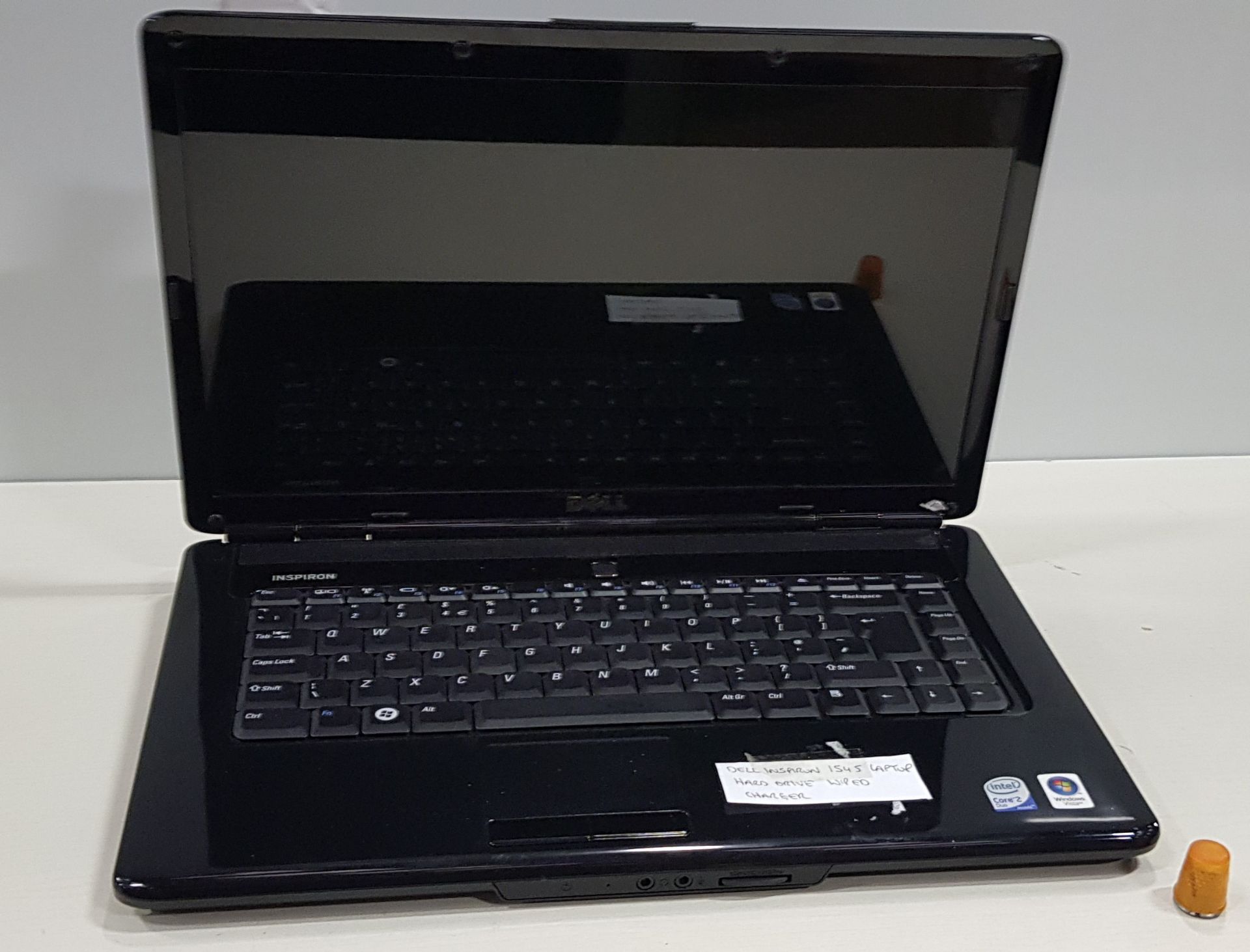 1 X DELL INSPIRION LAPTOP WITH CHARGER (HARD DRIVE WIPED NO O/S NOTE DOES NOT POWER UP )