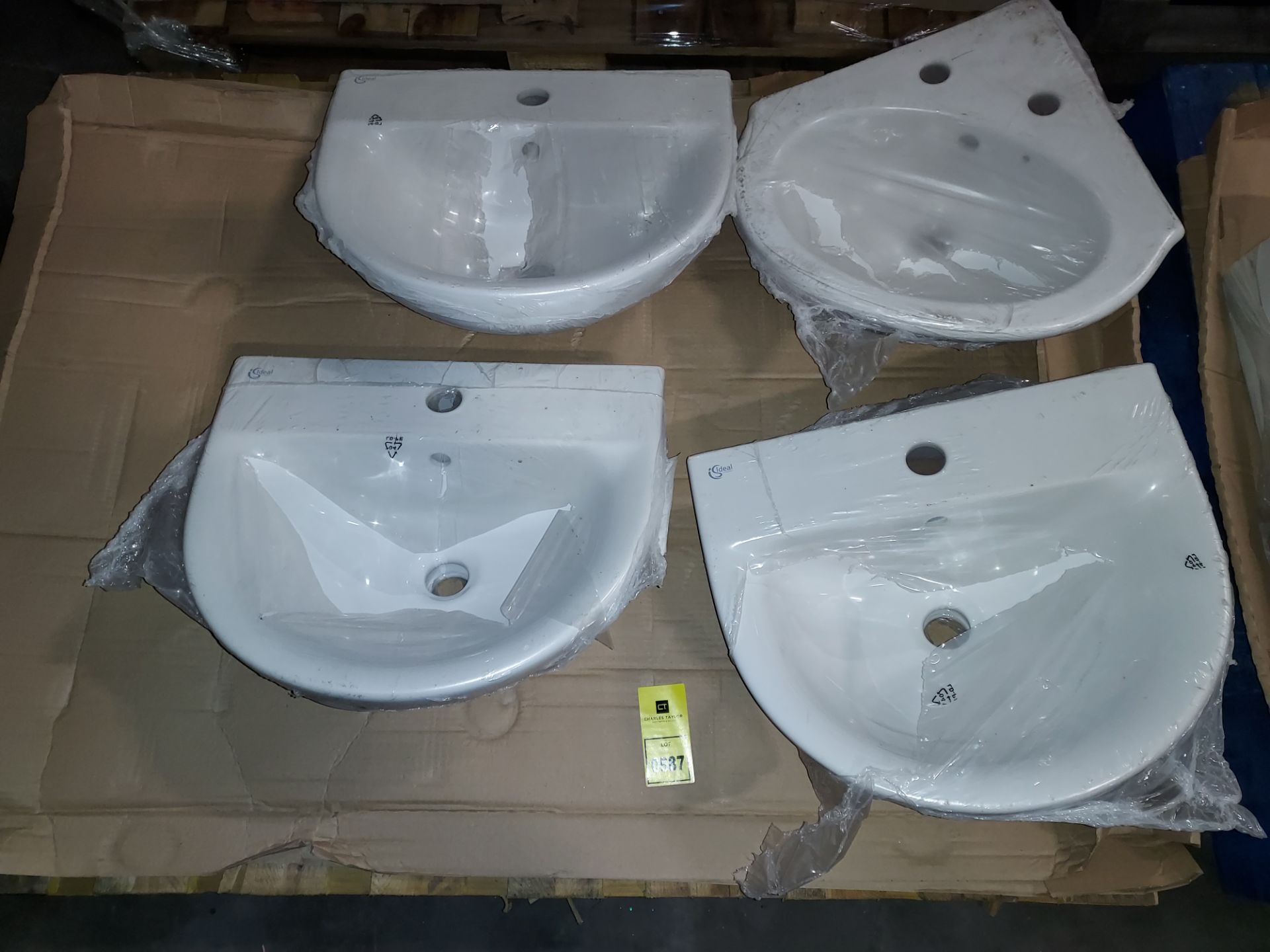 4 X BRAND NEW IS IDEAL ASSORTED SINKS - BOWL STYLE -W-45CM-D-38CM -