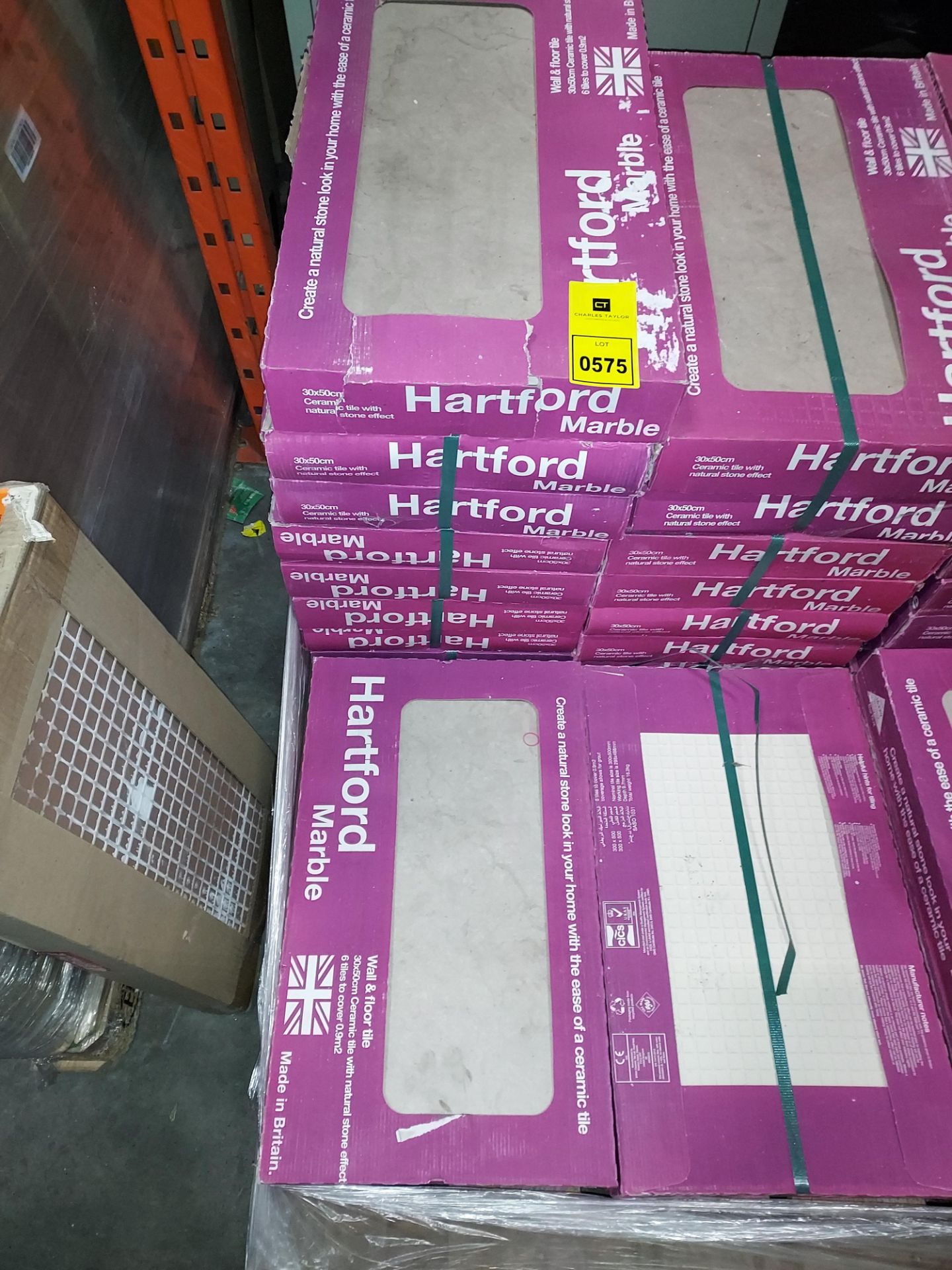 15 X PACKS OF 6 HARTFORD WALL AND FLOOR TILES - 30X50CM CERMAIC TILES- NATURAL STONE EFFECT - EACH