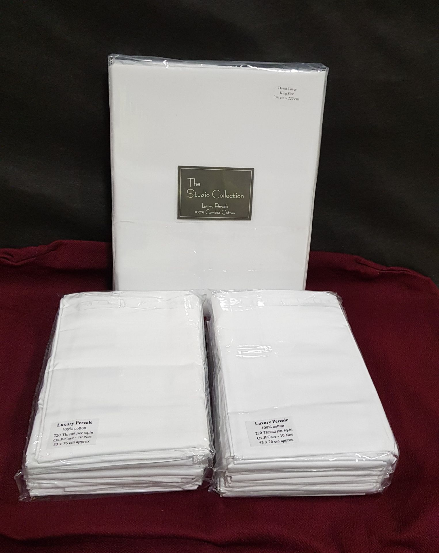 72 X PIECE MIXED STUDIO COLLECTION BRAND NEW BEDDING LOT CONTAINING - 22X LUXURY PERCALE 100% COTTON