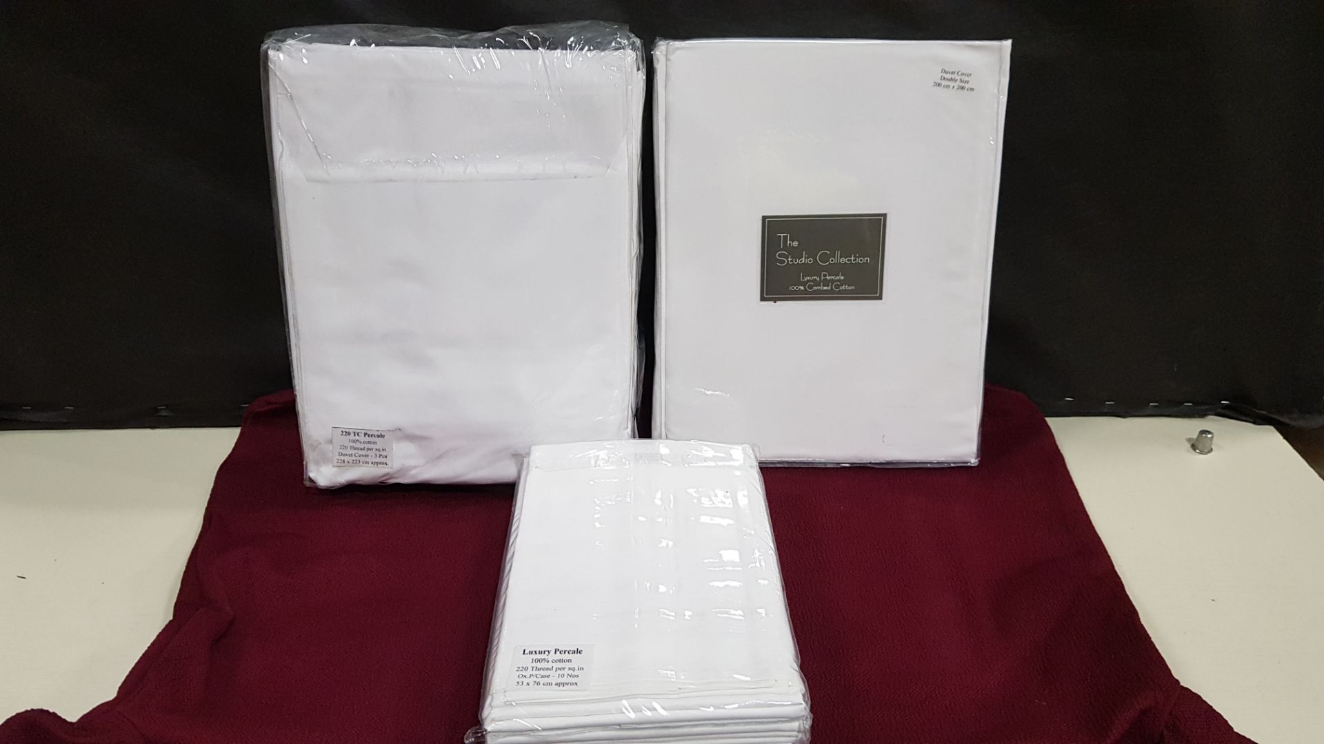 74 X PIECE MIXED STUDIO COLLECTION BRAND NEW BEDDING LOT CONTAINING - 24X LUXURY PERCALE 100% COTTON