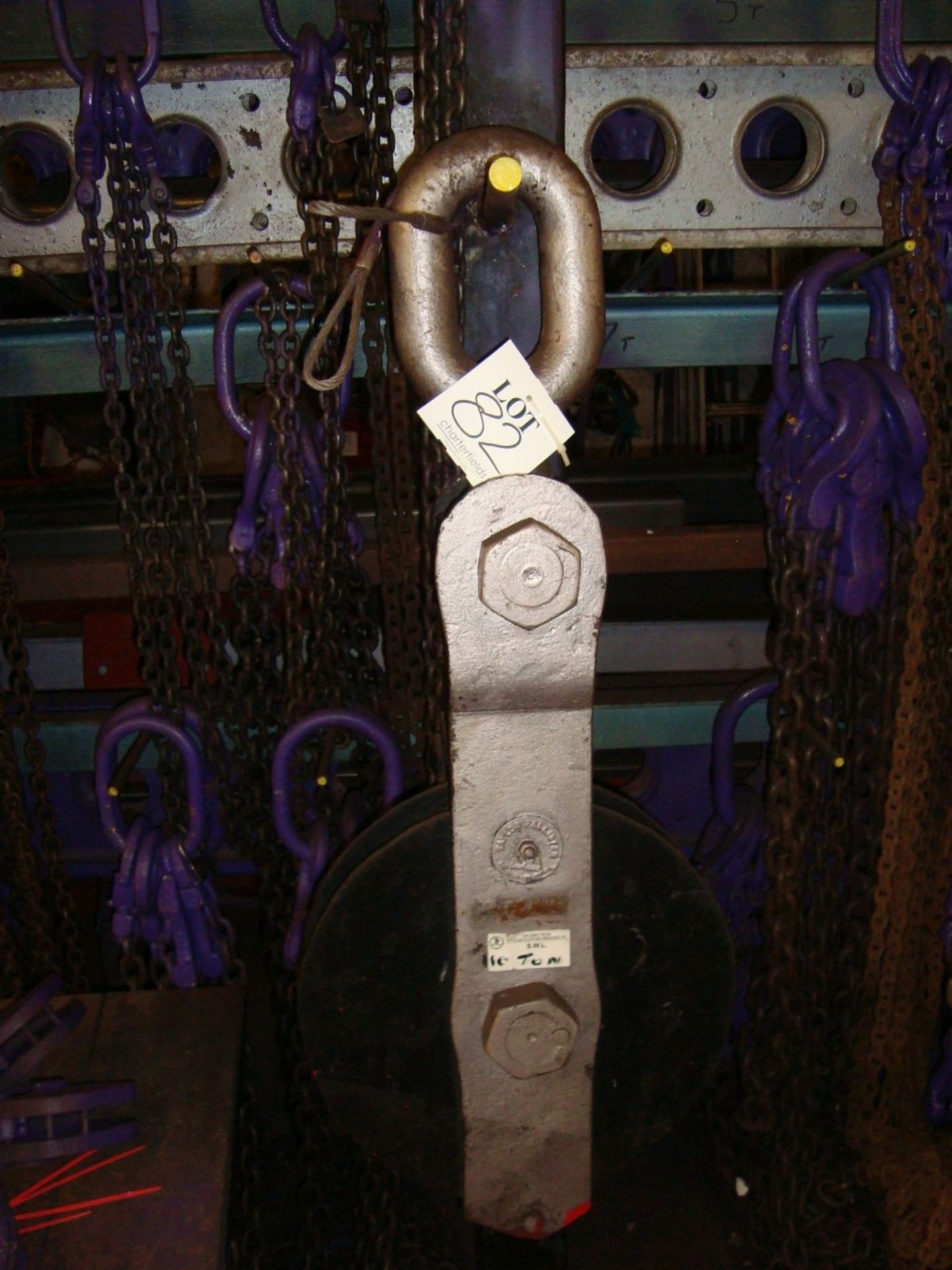 A Taylor Pallister 10 tonne snatch block