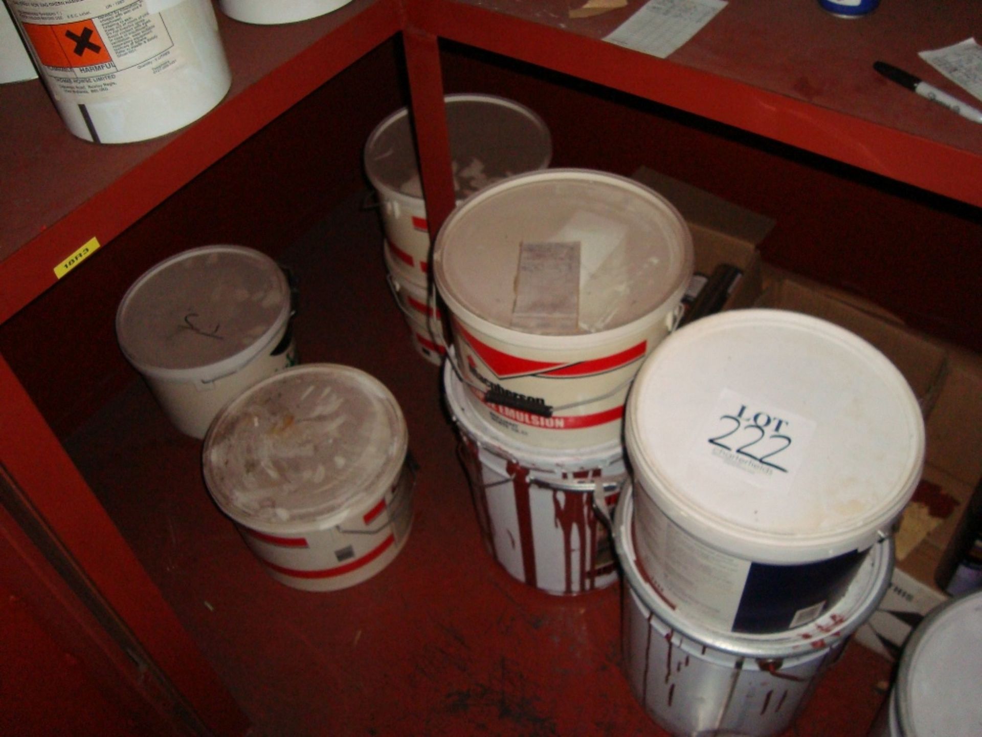 The contents of the paint store with stock including; 23 various tins and tubs of paint, spray paint - Image 4 of 4