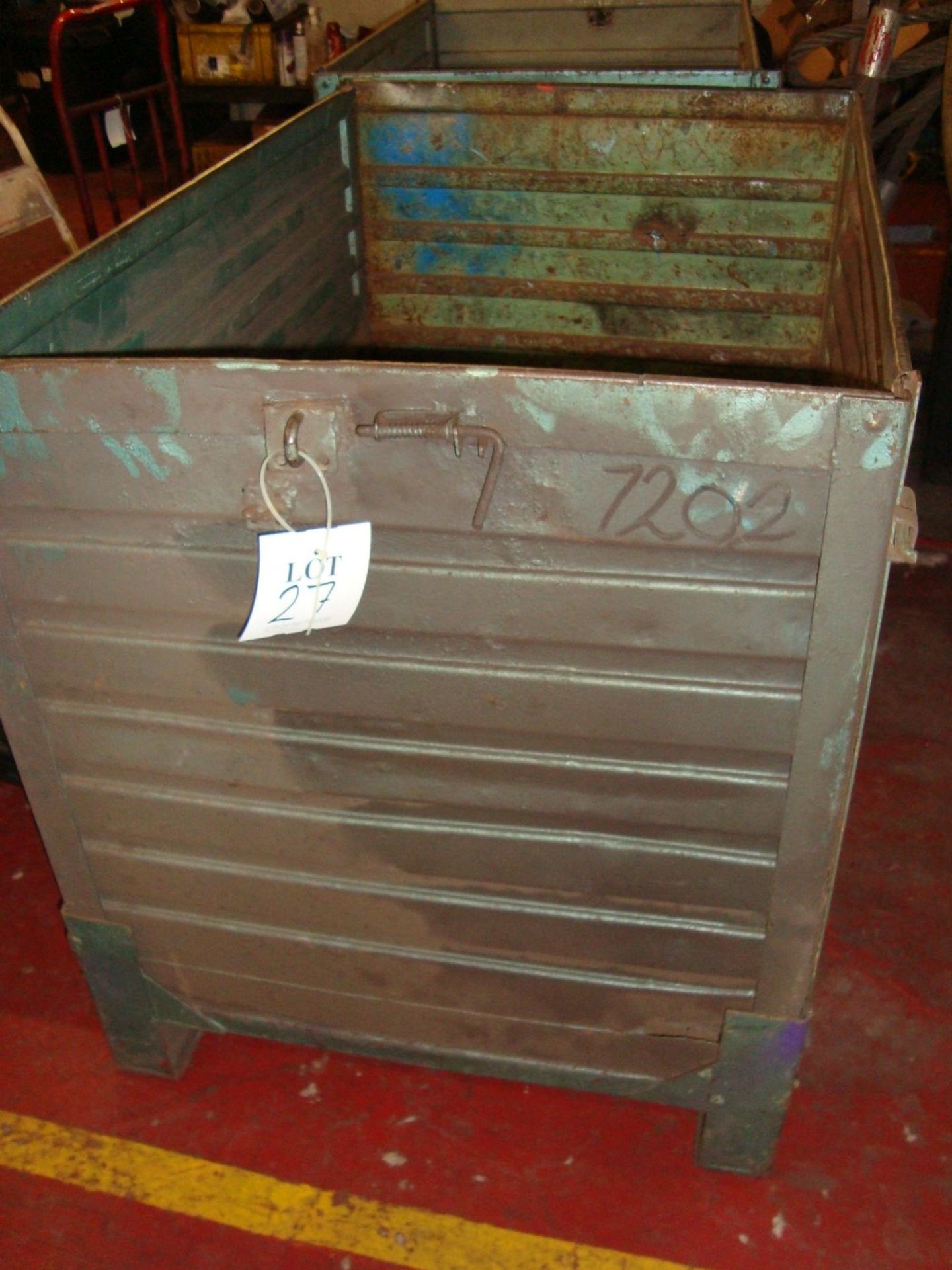 A quantity of steel demountable and wire cage pallet stillages, as lotted - Image 2 of 3