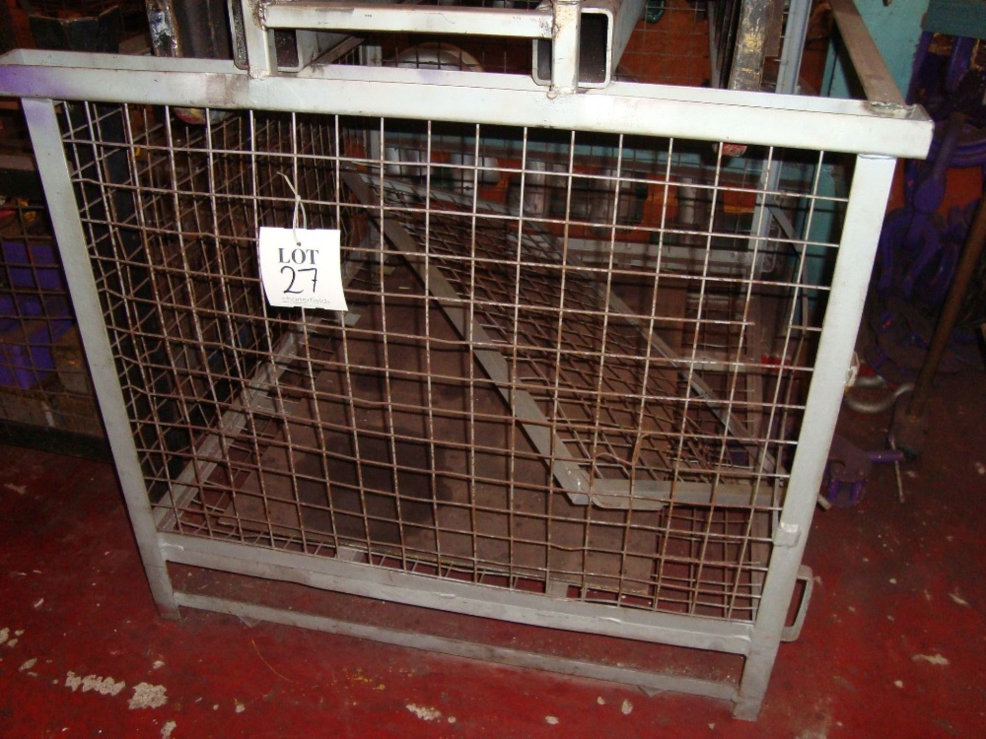 A quantity of steel demountable and wire cage pallet stillages, as lotted - Image 3 of 3