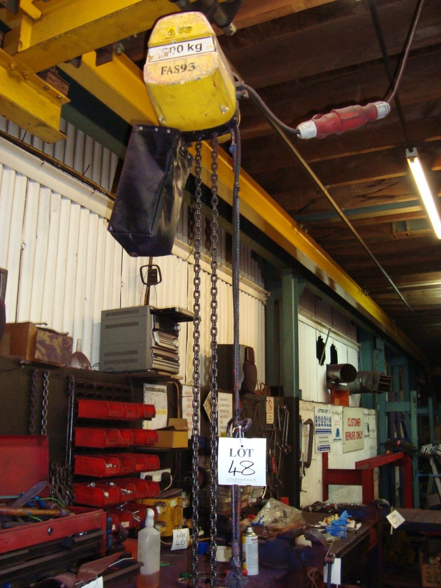 2 - Morris 500kg pendant controlled travelling chain hoists (METHOD STATEMENT AND RISK ASSESSMENT