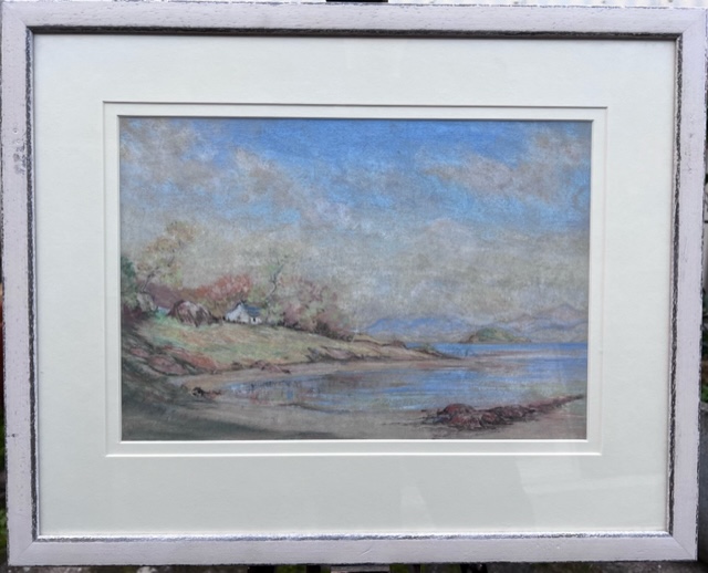 Pastel on paper of Letterfearn by William Douglas Macleod (1892-1963). - Image 2 of 3
