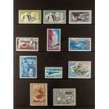 FRENCH DEPENDENCIES T.A.A.F 1956-81 fine mint air stamps incl. 1956 50f & 100f Penguins, 1963 50f