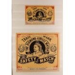 ROYALTY MATCHBOX LABELS - OUTSTANDING COLLECTION displayed in four stockbooks, strength in earlier