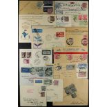 INDIA 1928-40's AIR COVERS COLLECTION, THE IAN STENHOUSE COLLECTION sorted by year into bags, with