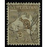 AUSTRALIA 1915 2s brown Kangaroo, watermark 5, SG 29, used with good centring. Cat. £225.