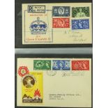 COLLECTIONS & ACCUMULATIONS WORLD BOX incl. an album of Commonwealth, two albums of GB first day