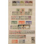 COLLECTIONS & ACCUMULATIONS COMMONWEALTH, MOSTLY KGVI in two large stockbooks, largely mint and