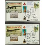COLLECTIONS & ACCUMULATIONS CONCORDE SIGNED COVERS COLLECTION 1969-2000's in two albums, incl.