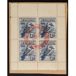 AUSTRALIA 1928 Stamp Exhibition miniature sheet, SG MS106a, on a piece with red Exhibition cds. Cat.