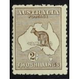 AUSTRALIA 1915-27 2d brown Kangaroo, SG 41, fine mint and showing usual "fluffy" perfs. Cat. £300