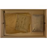 DUKE OF YORK SILVER BOX + CORRESPONDENCE 1935-36 eight items relating to the friendship between the