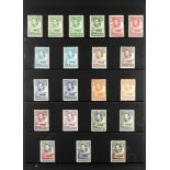 BECHUANALAND 1937-52 MINT COLLECTION incl. 1938-52 set plus shades incl. ½d light yellowish
