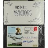 COLLECTIONS & ACCUMULATIONS R.A.F. MUSEUM COVERS an album of  mostly signed incl. Douglas Bader,