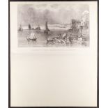CANADA ILLUSTRATED NOTEPAPER c.1850, a fine printed illustration of Prescott from Ogdensburgh