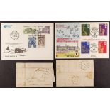COLLECTIONS & ACCUMULATIONS 1840's - 2010's COVERS & CARDS a box of Commercial covers, picture
