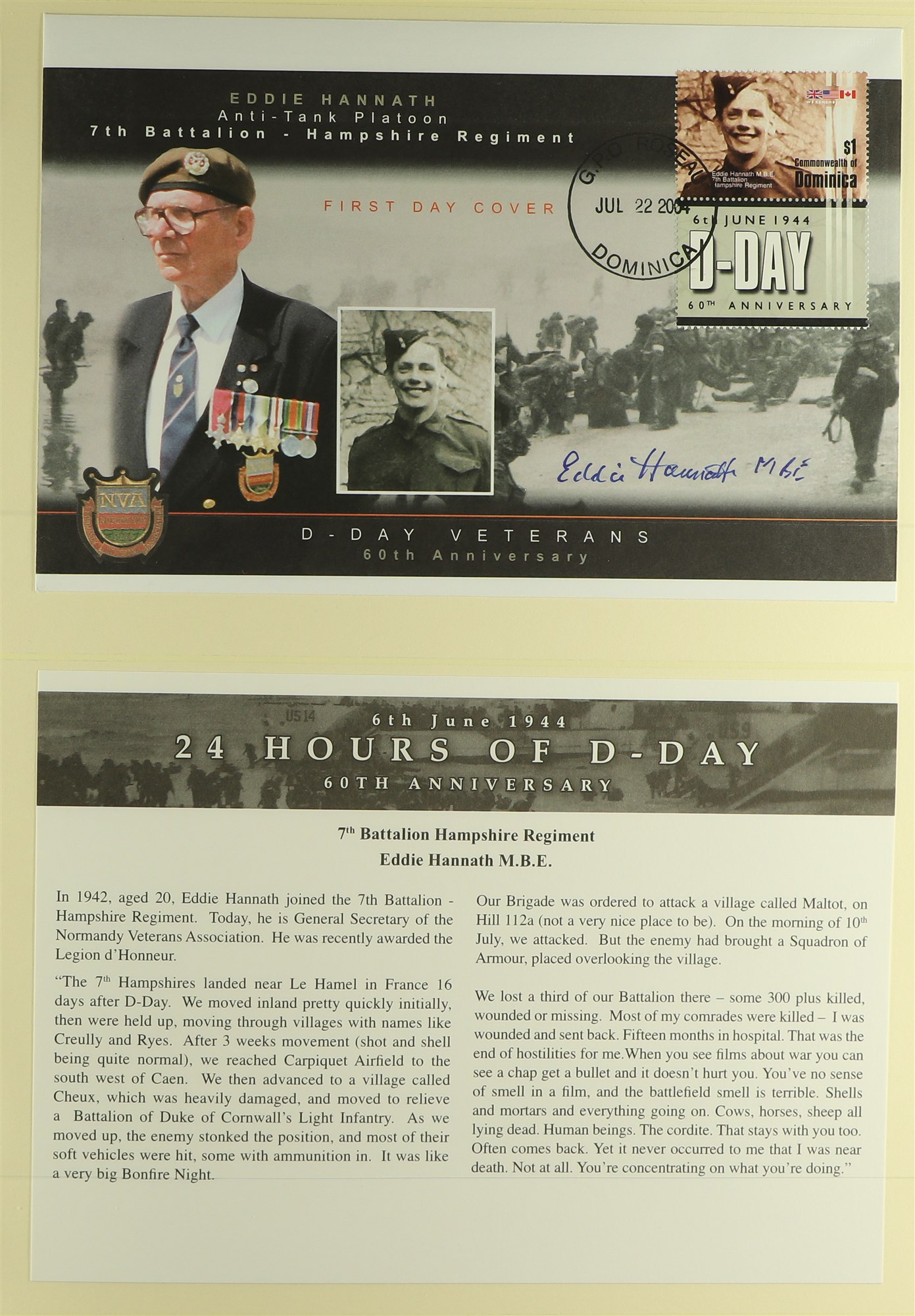 COIN COVER COLLECTION - WAR RELATED in 7 albums which feature  D-day landings, Churchill, End of - Image 3 of 12