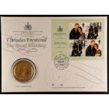 COIN COVER 2018 1 OZ Gold Proof Coin and First Day Cover for the Royal Wedding of 'Harry and