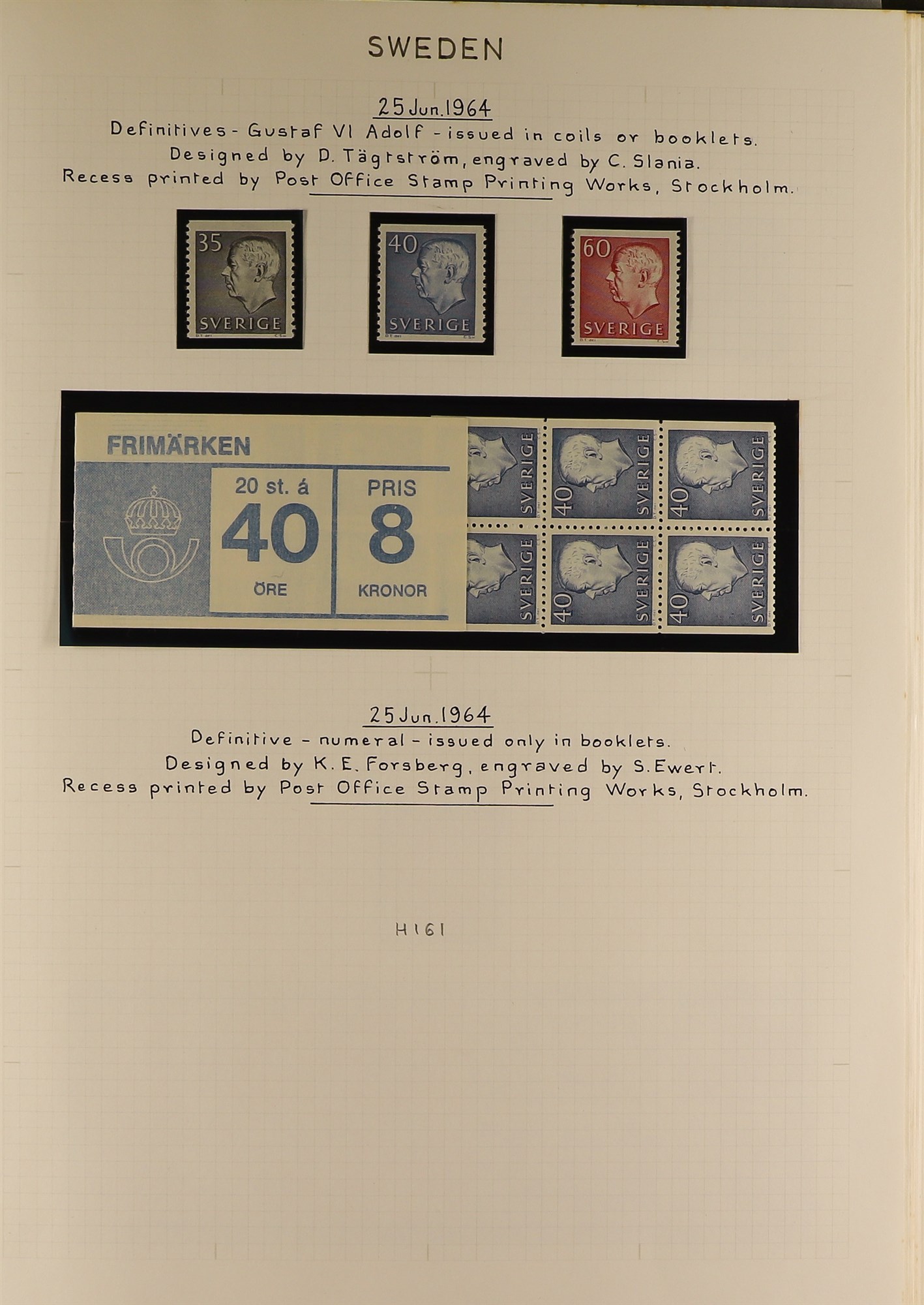 SWEDEN 1964-81 a never hinged mint collection in two albums, with stamps and booklets, plus - Image 3 of 5