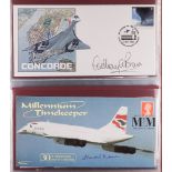 COLLECTIONS & ACCUMULATIONS CONCORDE SIGNED COVERS COLLECTION in an album, 1999-2002. (48 covers)