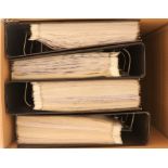 COLLECTIONS & ACCUMULATIONS LARGE WORLD COLLECTIONS IN 17 LEVER ARCH BINDERS with earlier to 1990'