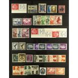 GERMANY MAINLY THIRD REICH ISSUES incl. se-tenants, 1933 Wagner 25pf and 40pf used, 1926 Air 2m
