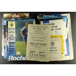 FOOTBALL PROGRAMMES. ONE PER SEASON. ROCHDALE - SHREWSBURY. 1960 ONWARDS. Comprising of Rochdale