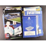 FOOTBALL PROGRAMMES. ONE PER SEASON. EVERTON - HALIFAX. 1960 ONWARDS. Comprising of: Everton 1960-1