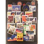 UNITED STATES 1939 NEW YORK WORLD'S FAIR collection in an album, incl. labels and poster stamps (